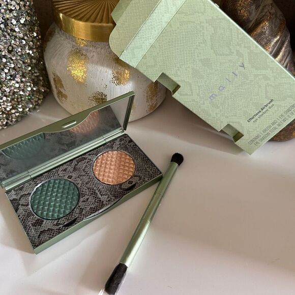 Mally Effortless Airbrush Eyeshadow Duo-Forest/Champagne with Brush (New… - Picture 13 of 17
